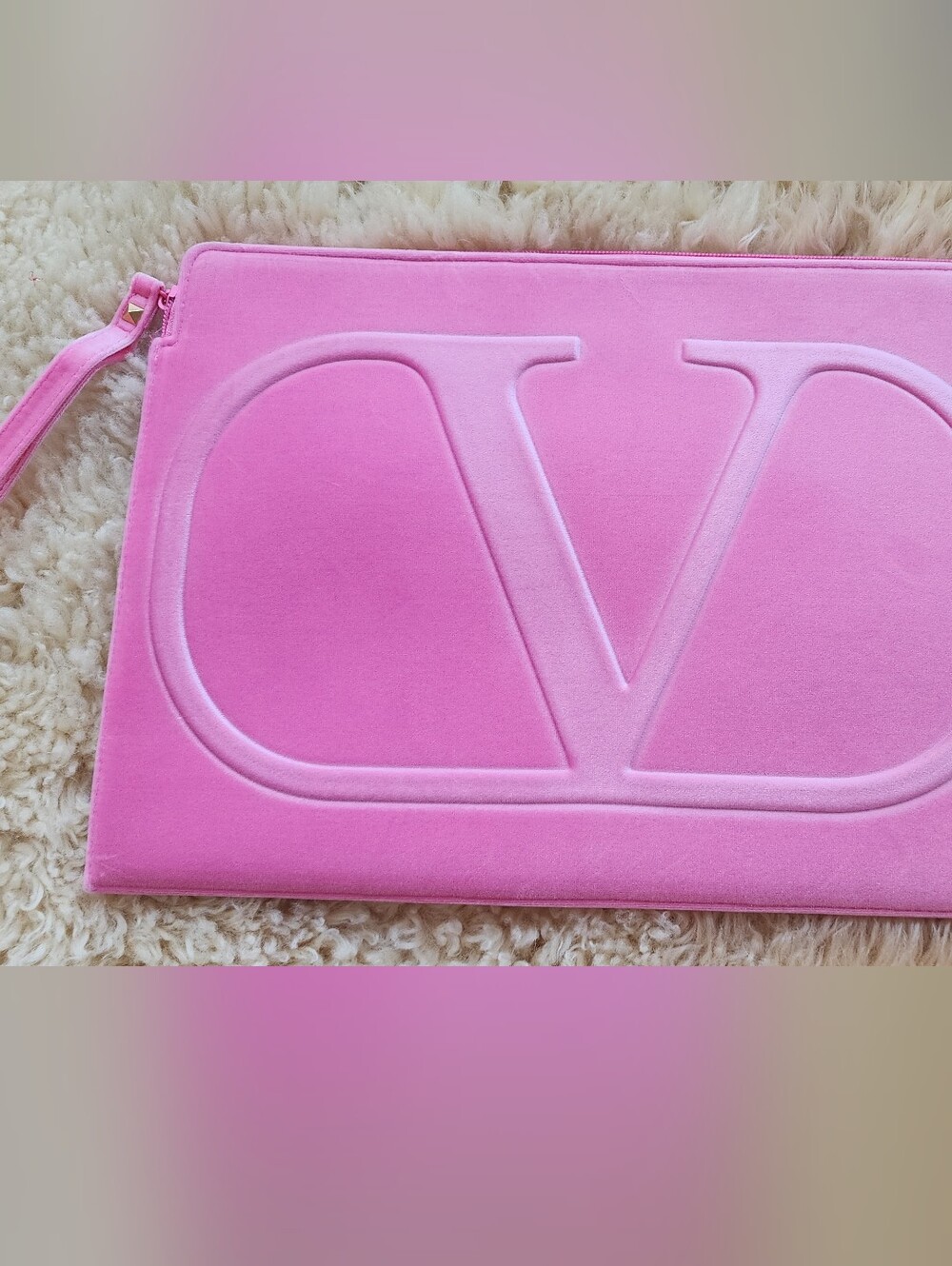 Valentino Pink Velvet iPad/Tablet Sleeve